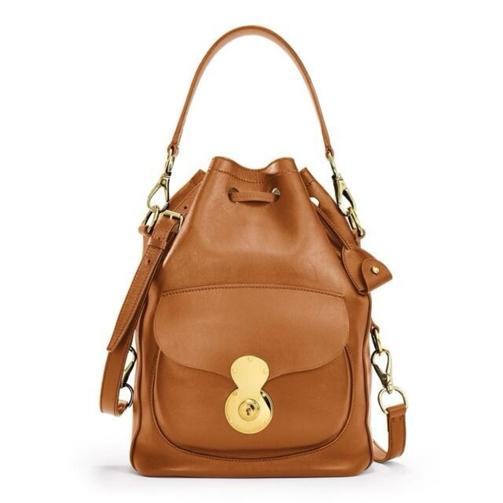 Ralph Lauren Ricky Drawstring Bucket Bag Medium